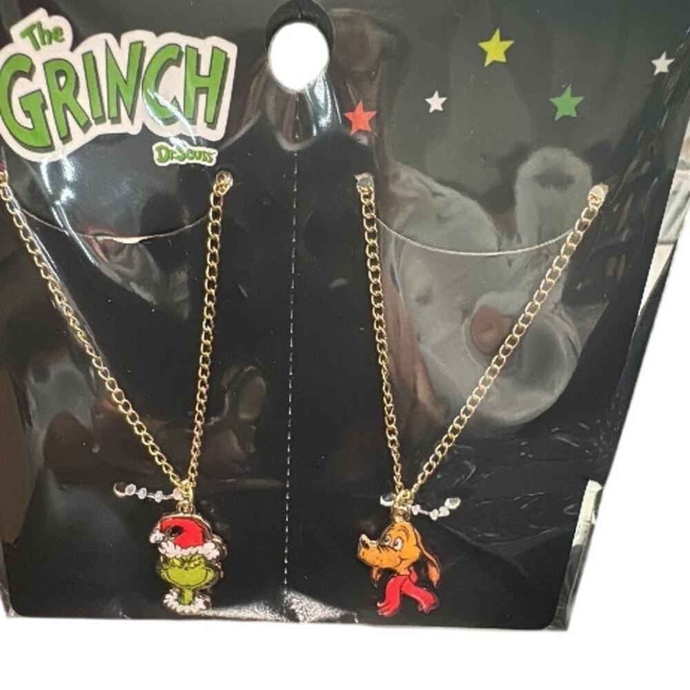 How the Grinch Stole Christmas with Grinch and Max Necklace Set
